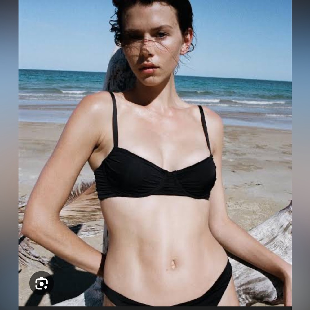 SIR Eloi Ruched Balconette Bikini Top